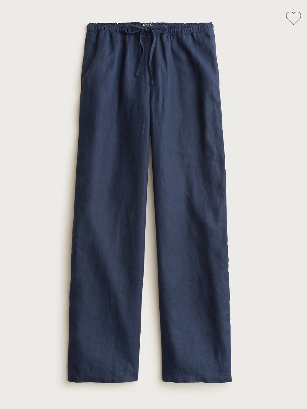 J Crew Soleil linen pants, size Medium Petite, navy blue, excellent condition